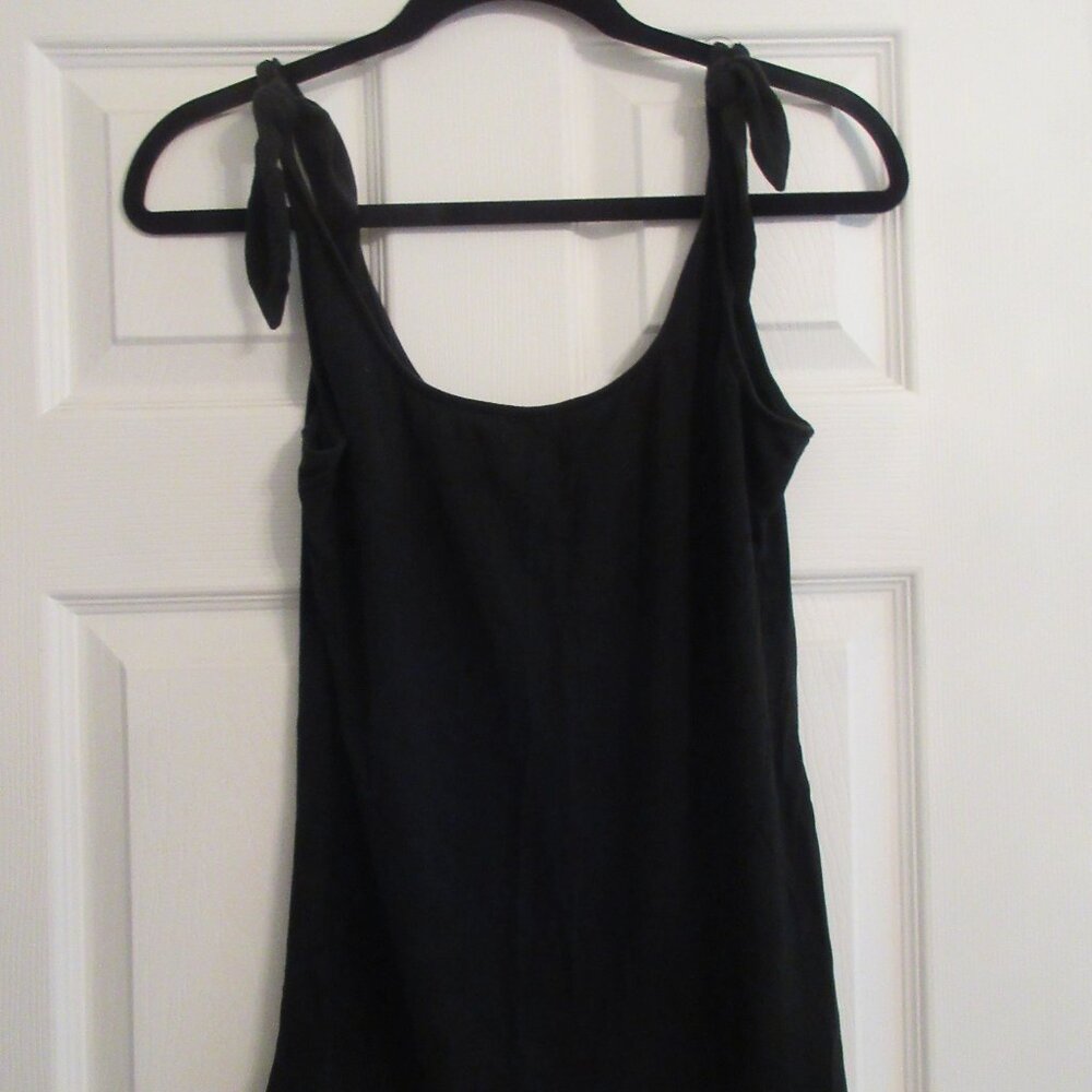 Red Bke Black Bow Shoulder Tank Top